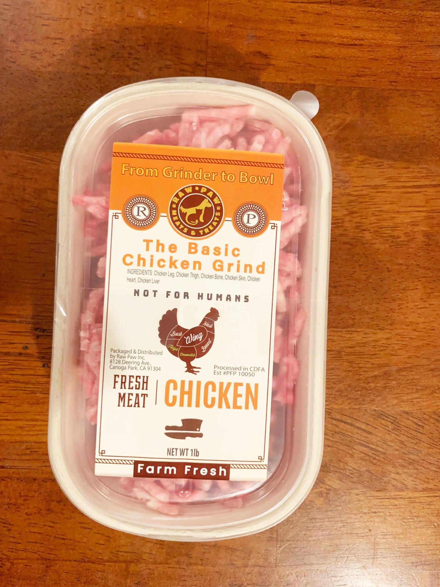 Original Raw Chicken Whole Parts with Special Blend Organic Spices to counter inflammation - Raw Paw
