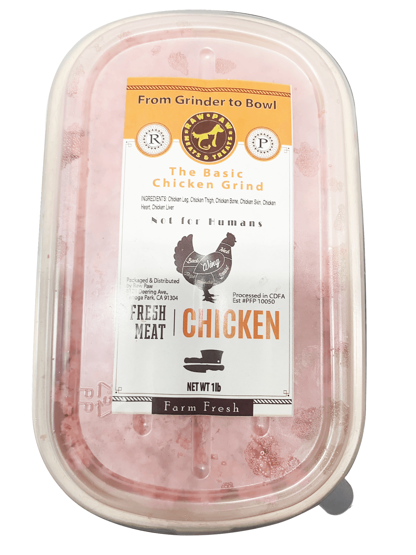 Basic Chicken Grind 1 lb - Raw Paw