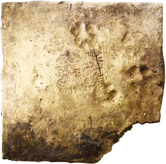 4000 year old dog print in a Cuneiform Brick - Raw Paw