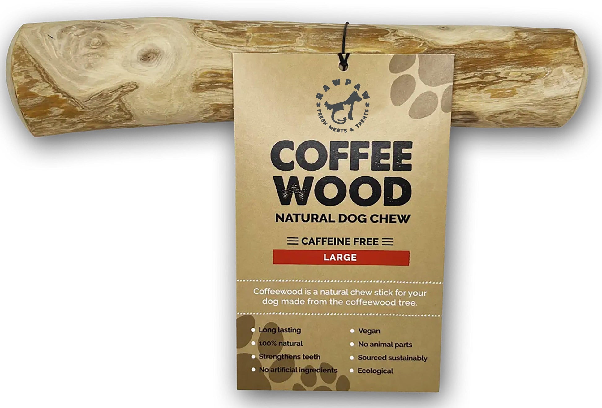 "Exotic Coffee Wood Dog Chews: Sustainable, Natural, and Long-Lasting Delights for Your Furry Friends!" - Raw Paw