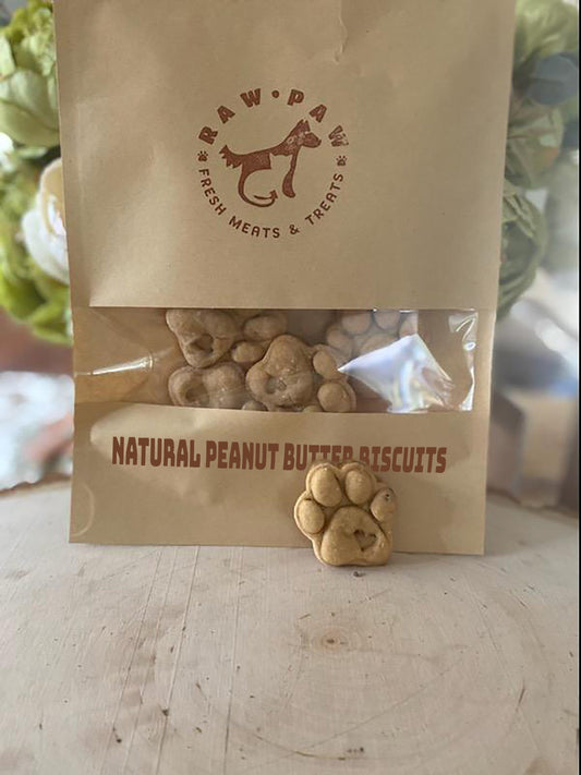 "Pal's Delight: Handcrafted Organic Peanut Butter and Almond Treats for Happy Paws!" - Raw Paw